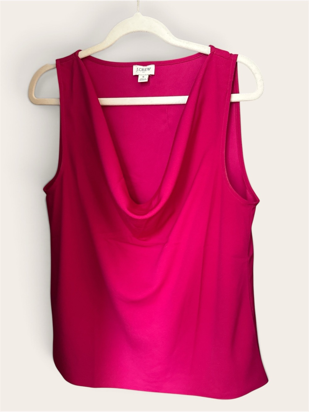 J. Crew Fuchsia Cowl Neck Sleeveless Camisole